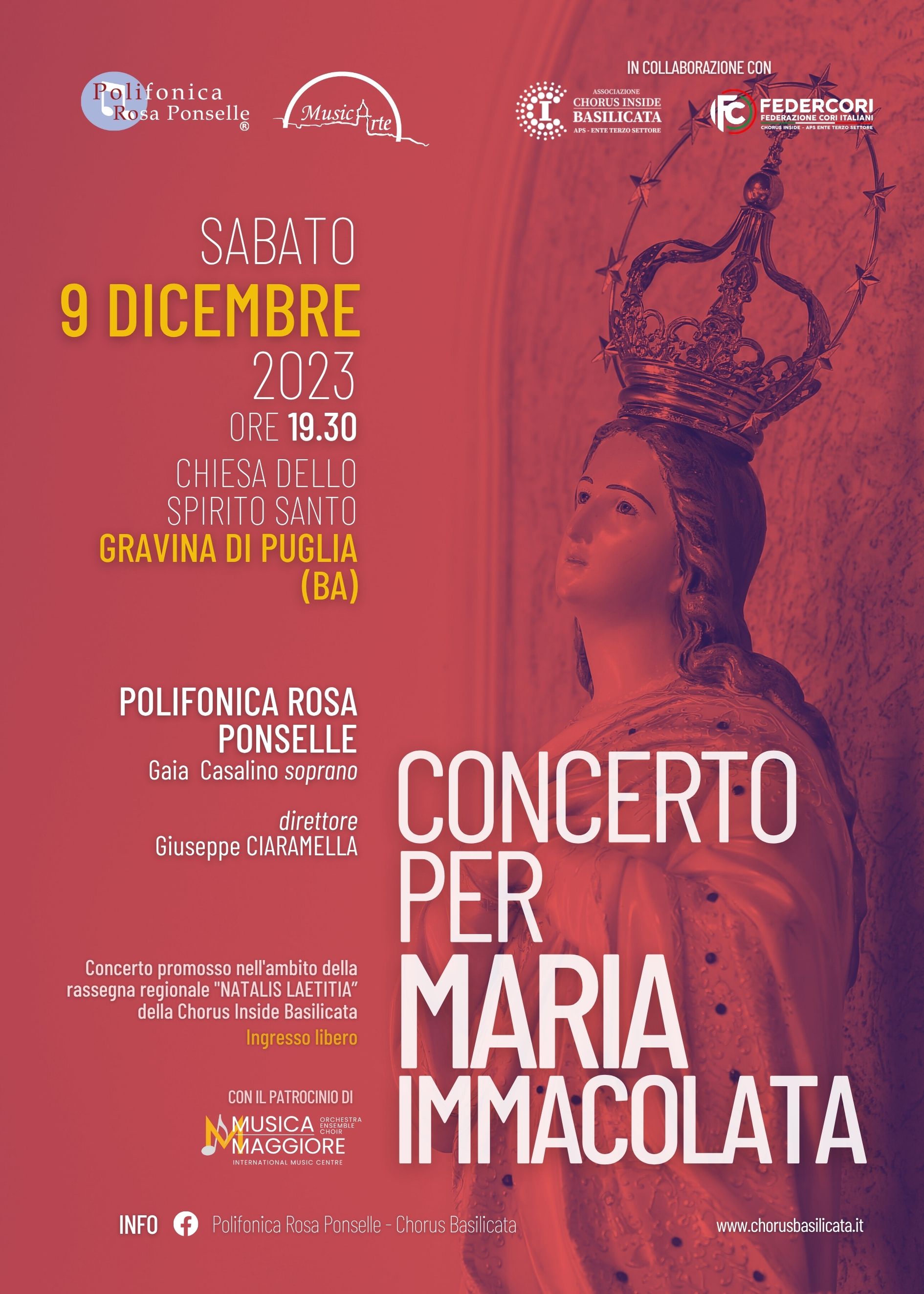 Concerto per Maria Immacolata, 9 dicembre 2023