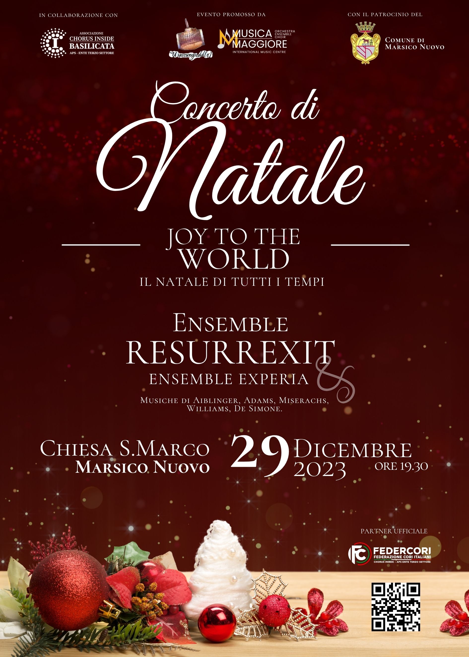 JOY TO THE WORLD, 29 dicembre 2023